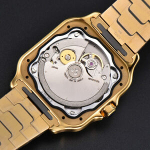Santos de Cartier Medium 35mm BVF YG Diamond Bezel White Dial YG Bracelet MIYOTA 9015 - Image 26