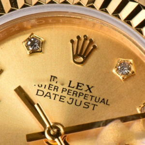DateJust 28MM Ladies WF YG Gold Dial Diamond Marker Jubilee Bracelet A2236 - Image 5