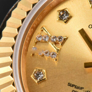 DateJust 28MM Ladies WF YG Gold Dial Diamond Marker Jubilee Bracelet A2236 - Image 6