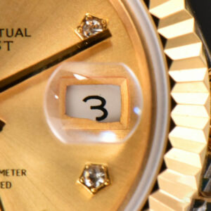 DateJust 28MM Ladies WF YG Gold Dial Diamond Marker Jubilee Bracelet A2236 - Image 9