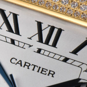 Santos de Cartier Medium 35mm BVF YG Diamond Case White Dial YG Bracelet MIYOTA 9015 - Image 23