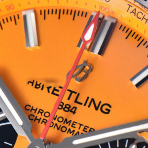Chronomat B01 42mm BLSF Black Bezel Orange Dial Black Subdial Rubber Strap 7750 - Image 7