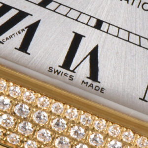 Santos de Cartier Medium 35mm BVF YG Diamond Case White Dial YG Bracelet MIYOTA 9015 - Image 26