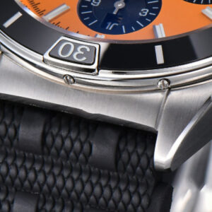 Chronomat B01 42mm BLSF Black Bezel Orange Dial Black Subdial Rubber Strap 7750 - Image 12