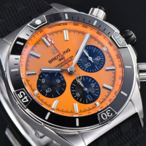 Chronomat B01 42mm BLSF Black Bezel Orange Dial Black Subdial Rubber Strap 7750 - Image 14