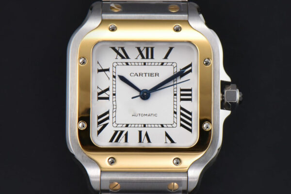 Santos de Cartier Medium 35mm BVF YG/SS White Dial YG/SS Bracelet MIYOTA 9015