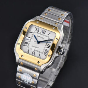 Santos de Cartier Medium 35mm BVF YG/SS White Dial YG/SS Bracelet MIYOTA 9015 - Image 5