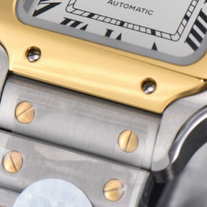 Santos de Cartier Medium 35mm BVF YG/SS White Dial YG/SS Bracelet MIYOTA 9015 - Image 10