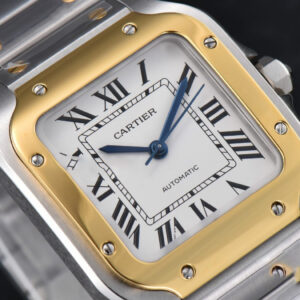 Santos de Cartier Medium 35mm BVF YG/SS White Dial YG/SS Bracelet MIYOTA 9015 - Image 12