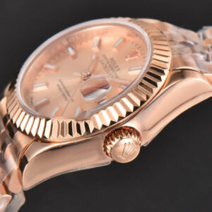DateJust 28MM Ladies WF RG RG Dial Lume Marker Jubilee Bracelet A2236 - Image 4