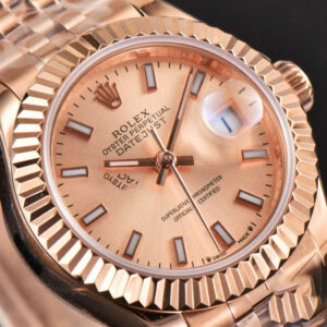 DateJust 28MM Ladies WF RG RG Dial Lume Marker Jubilee Bracelet A2236 - Image 5
