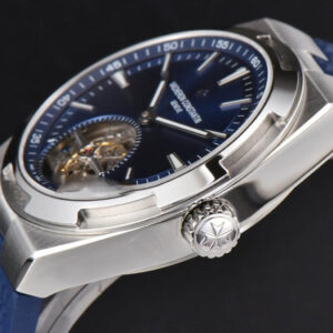 Overseas Tourbillon 6000V 42.5mm BBRF Blue Dial Blue Rubber Strap Tourb - Image 3