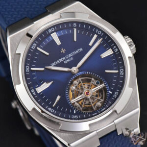 Overseas Tourbillon 6000V 42.5mm BBRF Blue Dial Blue Rubber Strap Tourb - Image 5