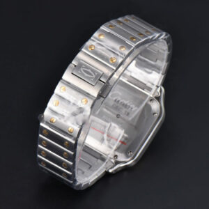 Santos de Cartier Medium 35mm BVF YG/SS White Dial YG/SS Bracelet MIYOTA 9015 - Image 16