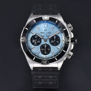 Chronomat B01 44mm BLSF Black Bezel Blue Dial Black Subdial Rubber Strap 7750 - Image 18