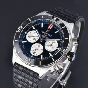 Chronomat B01 44mm BLSF Black Bezel Black Dial White Subdial Rubber Strap 7750 - Image 19