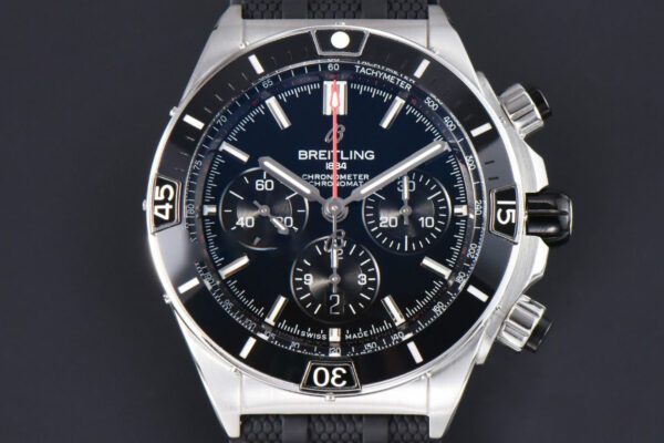 Chronomat B01 44mm BLSF Black Bezel Black Dial Rubber Strap 7750