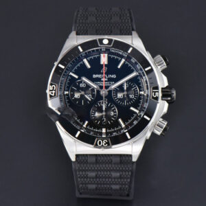 Chronomat B01 44mm BLSF Black Bezel Black Dial Rubber Strap 7750 - Image 19