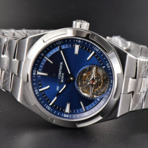 Overseas Tourbillon 6000V 42.5mm BBRF Blue Dial SS Bracelet Tourb - Image 11