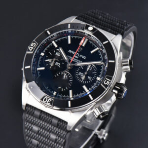 Chronomat B01 44mm BLSF Black Bezel Black Dial Rubber Strap 7750 - Image 20
