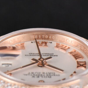 DateJust 28MM Ladies WF RG Diamond White Dial Roma Marker Jubilee Bracelet A2236 - Image 15