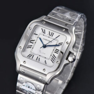 Santos de Cartier Medium 35mm BVF White Dial SS Bracelet 9015 - Image 16