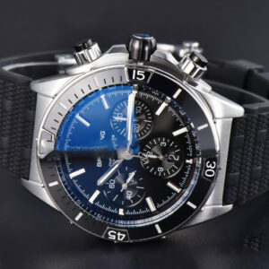 Chronomat B01 44mm BLSF Black Bezel Black Dial Rubber Strap 7750 - Image 29