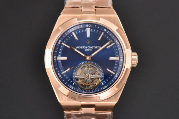 Overseas Tourbillon 6000V RG 42.5mm BBRF Blue Dial RG Bracelet Tourb