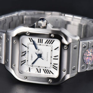 Santos de Cartier Medium 35mm BVF White Dial SS Bracelet 9015 - Image 25