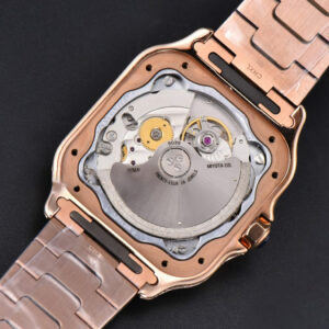 Santos de Cartier Medium 35mm BVF RG Diamond Bezel White Dial RG Bracelet MIYOTA 9015 - Image 14