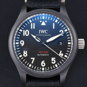 Pilot Top Gun IW326901 41mm V7F Black Ceramic Black Nylon Strap A32111