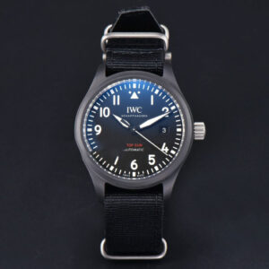 Pilot Top Gun IW326901 41mm V7F Black Ceramic Black Nylon Strap A32111 - Image 12