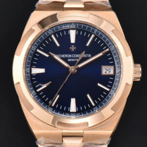 Overseas 4500V 41mm RG ZF Blue Dial RG Bracelet A5100