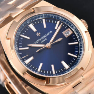 Overseas 4500V 41mm RG ZF Blue Dial RG Bracelet A5100 - Image 12