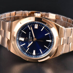 Overseas 4500V 41mm RG ZF Blue Dial RG Bracelet A5100 - Image 13