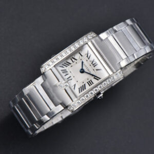 Tank Francaise Small 25.7mmx21.2mm Diamond 8848F SS Bracelet Quartz - Image 17