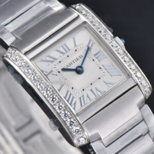 Tank Francaise Small 25.7mmx21.2mm Diamond 8848F SS Bracelet Quartz - Image 24