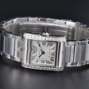 Tank Francaise Small 25.7mmx21.2mm Diamond 8848F SS Bracelet Quartz - Image 25