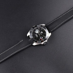 Aquaracer Caliber 5 43mm OF Black Moon Dial Black Nylon Strap SW200 - Image 3