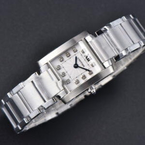 Tank Francaise Small 25.7mmx21.2mm 8848F Diamond Marker SS Bracelet Quartz - Image 17