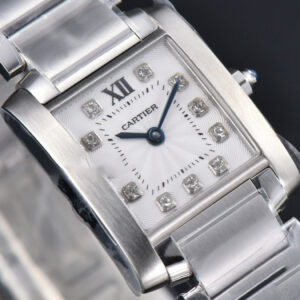 Tank Francaise Small 25.7mmx21.2mm 8848F Diamond Marker SS Bracelet Quartz - Image 24