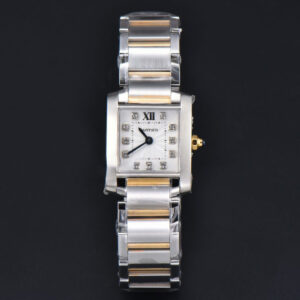 Tank Francaise Small 25.7mmx21.2mm 8848F Diamond Marker YG/SS Bracelet Quartz - Image 16