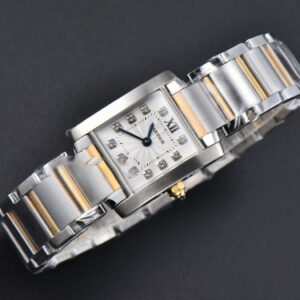 Tank Francaise Small 25.7mmx21.2mm 8848F Diamond Marker YG/SS Bracelet Quartz - Image 17
