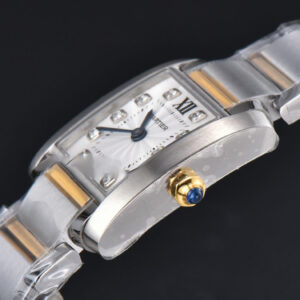 Tank Francaise Small 25.7mmx21.2mm 8848F Diamond Marker YG/SS Bracelet Quartz - Image 23