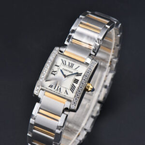 Tank Francaise Small Diamond 25.7mmx21.2mm 8848F YG/SS Bracelet Quartz - Image 17