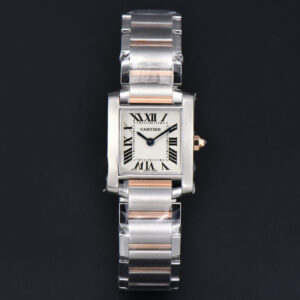 Tank Francaise Small 25.7mmx21.2mm 8848F RG/SS Bracelet Quartz - Image 13