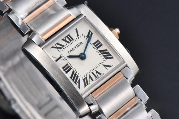 Tank Francaise Small 25.7mmx21.2mm 8848F RG/SS Bracelet Quartz