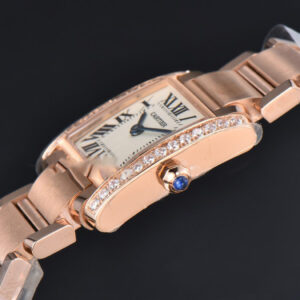 Tank Francaise Small Diamonds 25.7mmx21.2mm 8848F RG Bracelet Quartz - Image 19