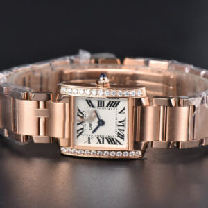 Tank Francaise Small Diamonds 25.7mmx21.2mm 8848F RG Bracelet Quartz - Image 21