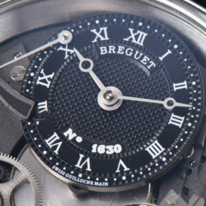 Tradition 7057BB ZF 40MM Gray Dial Black Subdial Black Leather Strap A505 - Image 4